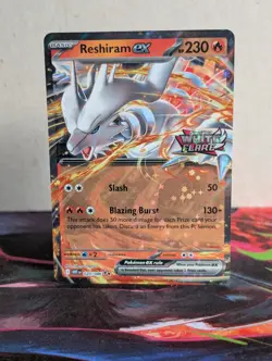 Reshiram ex 020/086 STAMPED Double Rare SV: White Flare Pokemon TCG - NM - Image 1