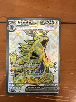 Pokemon TCG Tyranitar ex 211/197 Obsidian Flames Holo NM - Image 1