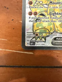Pokemon TCG Tyranitar ex 211/197 Obsidian Flames Holo NM - Image 2