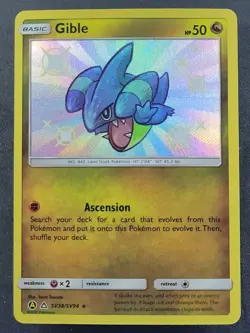 Gible SV28/SV94 Hidden Fates Shiny Rare Pokemon TCG - Image 1