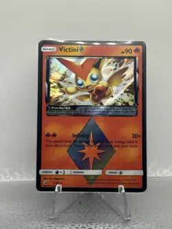 Pokemon TCG Victini 7/70 Dragon Majesty Holo LP - Image 1