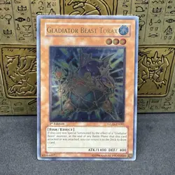 Yugioh Gladiator Beast Torax GLAS-EN081 Ultimate Rare 1st Edition NM - Image 1