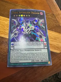 Dark Anthelion Dragon DUOV-EN036 1st Edition Ultra Rare LP + BONUS - Image 1