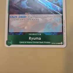 One Piece Ryuma (OP06-036/239) Rare OP06 Wings of the Captain FOIL TCG NM+ - Image 3