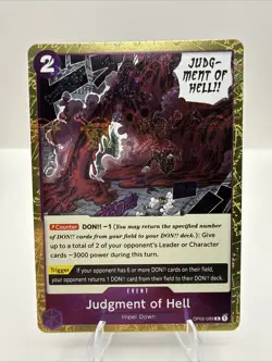 Judgment of Hell OP02-089 R Event One Piece The Best PRB-01 English Alt Art - Image 1