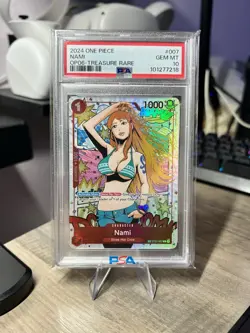 2024 One Piece OP06 ST01-007 (TR) Treasure Rare Nami PSA 10/10 💎Gem Mint!!💎 - Image 3