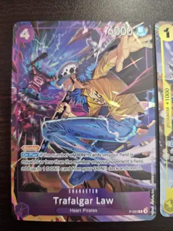 Rosinante & Trafalgar Law Illustration Box Vol 6 Promos OP12-108 & P-093 NM - Image 2
