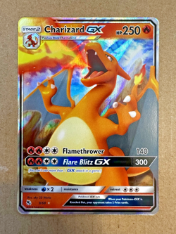 Pokemon TCG Charizard GX Hidden Fates Holo Ultra Rare Card 9/68 NM or better - Image 1
