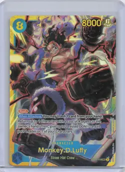 One Piece CCG Monkey.D.Luffy OP11-118 a Fist of Divine Speed NM Condition - Image 1