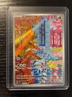 Pokemon TCG Deerling Card IR Temporal Forces 165/162 Near Mint Condition - Image 1