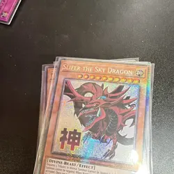 Konami Yu-Gi-Oh! RA01-EN Slifer the Sky Dragon Foil God Card Lot - Image 1