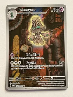 Beheeyem 121/086 Illustration Rare Black Bolt Pokemon Trading Card - Image 1