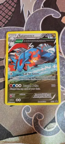Pokemon XY Salamance 2015 Full Art Black Star Promo Card XY59 Lp - Image 1