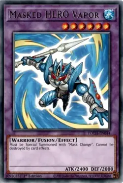 Masked HERO Vapor - TOCH-EN044 - Rare - 1st Edition Near Mint Yugioh! Card - Image 1