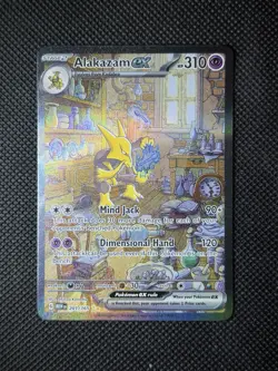 Pokemon Alakazam EX TCG Card 201/165 SV Scarlet & Violet 151 NM Condition - Image 1
