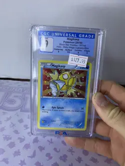 Pokemon Magikarp 2016 Black Star Promos Shiny Holo Card XY143 CGC 9 Mint - Image 1
