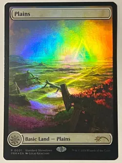 MTG Plains - Standard Showdown Promo 0001 - Foil - NM - FREE SHIPPING - Image 1