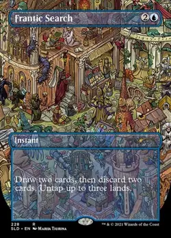 Frantic Search (#228) - Extended Art SLD NM MTG - Image 1