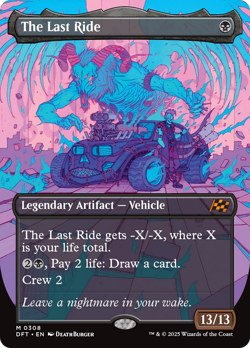 x1 The Last Ride DFT Aetherdrift MTG 308 MYTHIC BORDERLESS M/NM 1x - Image 1