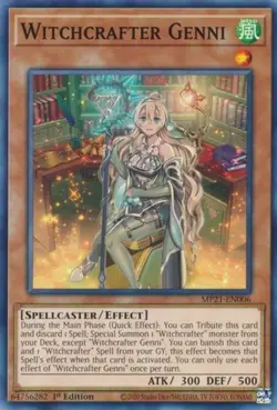 Witchcrafter Genni - MP21-EN006 - Common - 1st Edition Near Mint Yugioh! Card - Image 1