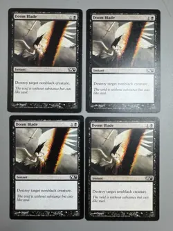 4 X Playset Doom Blade | Core Set 2011 (M11) | #95 | NM - Image 1