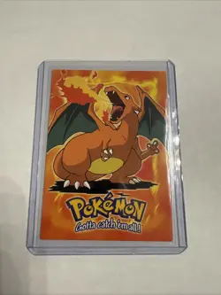 Pokemon Topps #06 Charizard E6 of 12 Non-Holo Vintage 1999 Blue Logo - Image 1