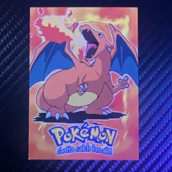Pokemon 1999 Topps Movie Evolution Charizard #E6 - Image 1