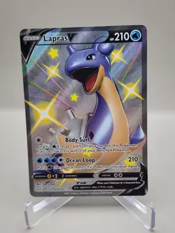 Shiny Lapras V SV110/SV122 Full Art Rare Pokemon Shining Fates NM - Image 1