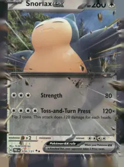 Snorlax ex [PRE - 076/131]PokemonSV: Prismatic EvolutionsNMDouble Rare - Image 1