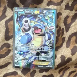 Blastoise EX Pokemon TCG XY XY122 Promo (slight whitening and a tiny crease) - Image 1