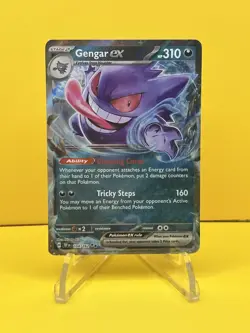 Pokemon TCG Gengar ex 104/162 Temporal Forces Double Rare - Image 1
