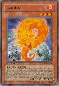 Trigon - TSHD-EN031 - Common - Unlimited Edition Near Mint Yugioh! Card - Image 1