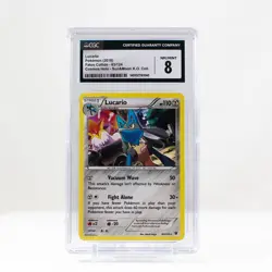 Pokemon Lucario Cosmos Holo #63 Sun & Moon Knock Out Coll 2016 - CGC 8 - Image 1