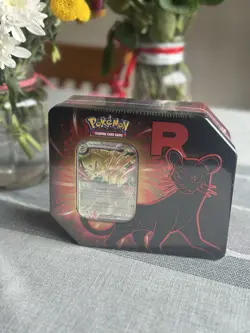 Pokemon TCG Team Rockets Nidoking Ex Tin- Factory Sealed Destined Rivals - Image 1