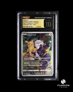 CGC 10 PRISTINE Pikachu Art Rare 073/071 Pokemon Dark Phantasma - Image 1