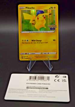Pikachu GameStop Pre-release 028/078 Pokemon GO Holo Promo - Image 1