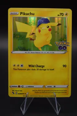 Pikachu GameStop Pre-release 028/078 Pokemon GO Holo Promo - Image 2
