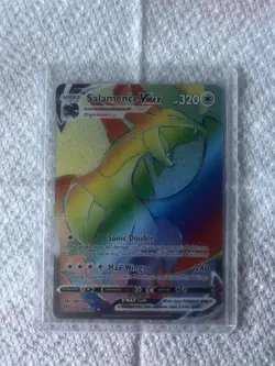 Pokemon Salamence VMAX Secret Rare Full Art Holo 194/189 Darkness Ablaze - Image 1