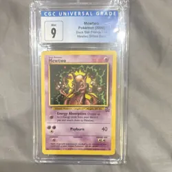 Wizards of the Coast 2000 Pokemon TCG Black Star Mewtwo 14 Holo CGC 9 - Image 1