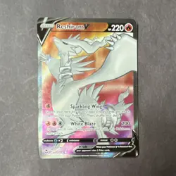 Reshiram V 220 HP Ultra Rare Full Art Holo Swsh12 Silver Tempest 172/195 English - Image 1