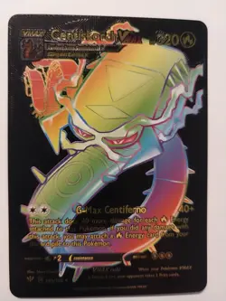 CENTISKORCH VMAX 191/189 BLACK RAINBOW FAN ART POKEMON HOLO NM - Image 1