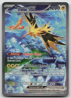 Zapdos EX 202/165 Scarlet & Violet 151 MEW Pokemon TCG SIR LP - Image 1