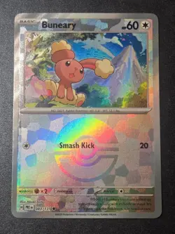 Buneary 083/131 NM Prismatic Evolutions Common Pokemon Pokeball Holo - Image 1