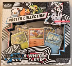 Pokemon TCG Scarlet & Violet—Black Bolt/White Flare Poster Collection Box - Image 1