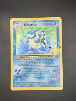 Pokemon TCG Blastoise Celebrations: Classic Collection 2/102 Holo Holo Rare - Image 1