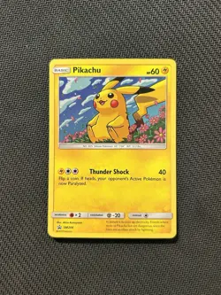 Pokemon TCG Pikachu SM206! MP Condition! See Description! - Image 1