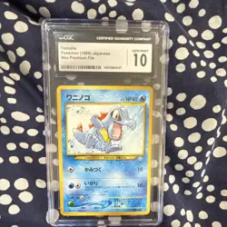 CGC 10 1999 Pokemon Neo Premium File Totodile #158 Japanese Regular - Image 1