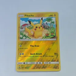 Pokemon Company Pikachu 30/111 SM Crimson Invasion Reverse Holo English 60 HP - Image 1