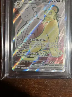 2025 Pokemon Team Rocket’s Persian EX 219/182 CGC 10 Free Shipping - Image 3
