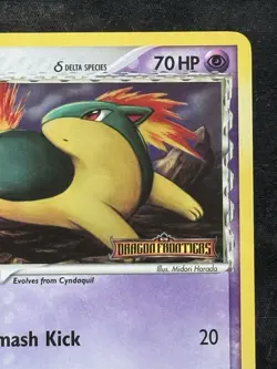 Pokemon TCG Quilava Delta Species 36/101 Dragon Frontier Reverse Holo Stamp - Image 3